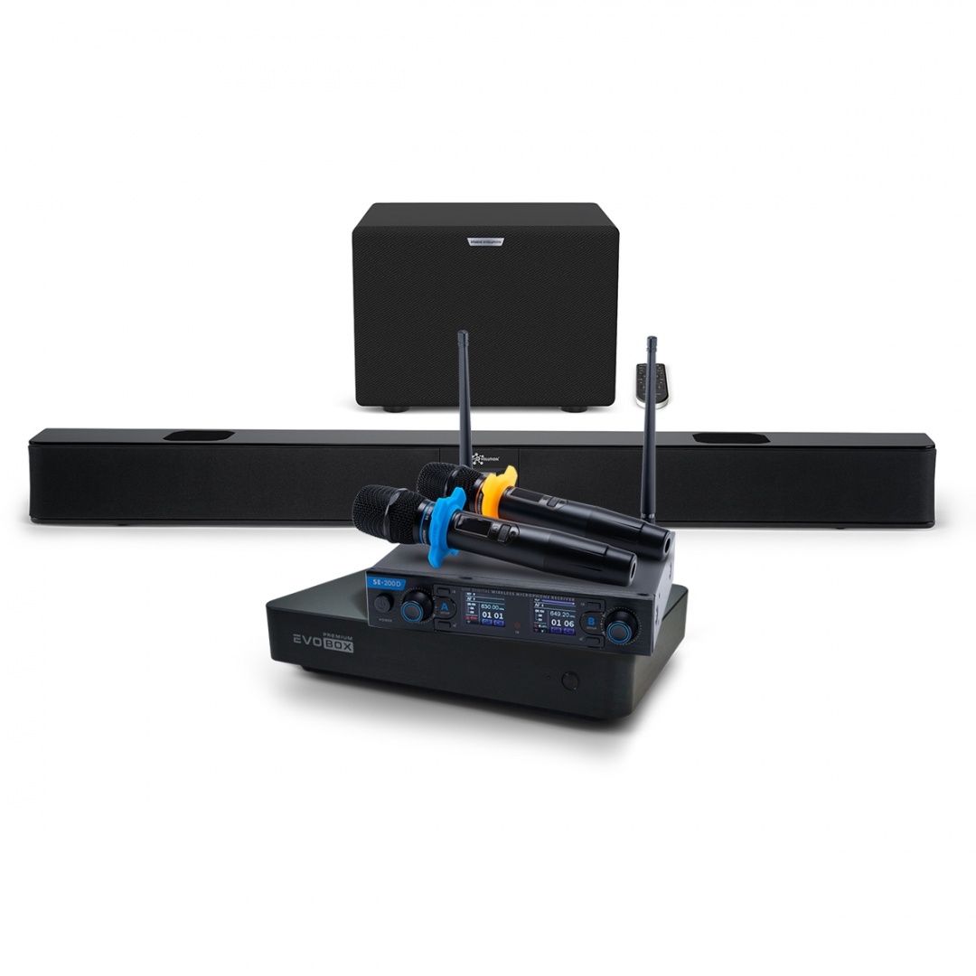 Hi-End караоке-система EVOBOX Premium + EvoSoundBar (саундбар с караоке) в Самаре