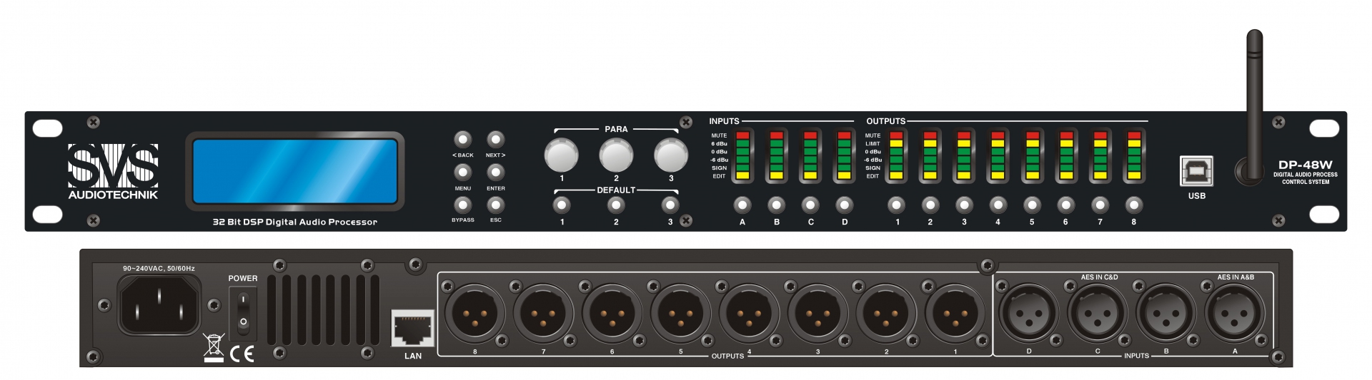 SVS Audiotechnik DP-48W Цифровой процессор: 4 входа 8 выходов в Самаре