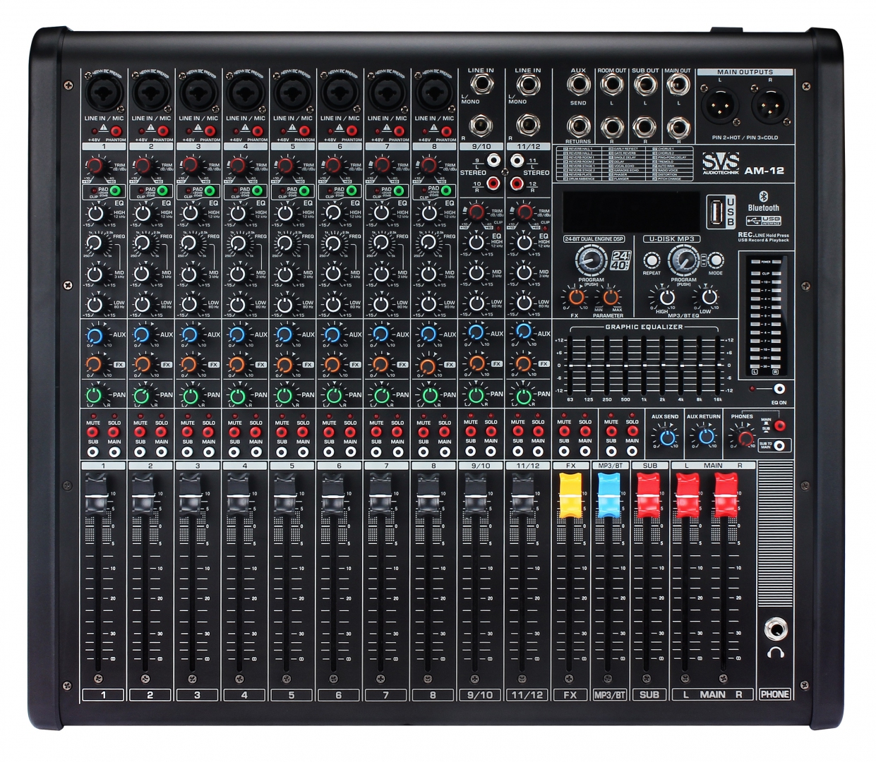 SVS Audiotechnik mixers AM-12 Микшерный пульт аналоговый, 12-канальный в Самаре